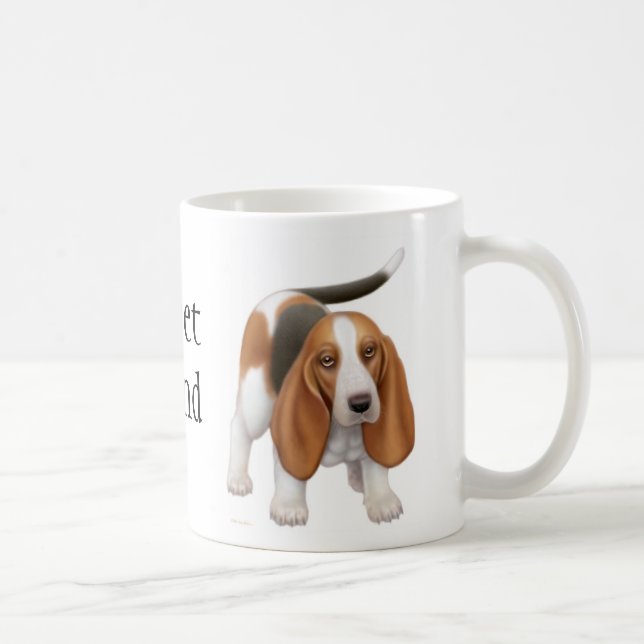 Café Caneca de Basset Hound (Direita)