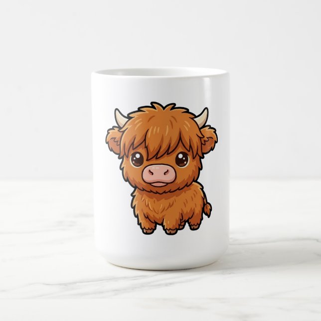 Café Caneca de Bebê Vaca das Terras Altas Fofa (Centro)