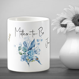 Café Caneca de Bebida para Mãe de Azul Bouquet