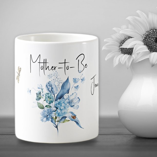 Café Caneca de Bebida para Mãe de Azul Bouquet (Criador carregado)