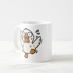 Café Caneca de Bebida Personagem de Desenho Engraçado P