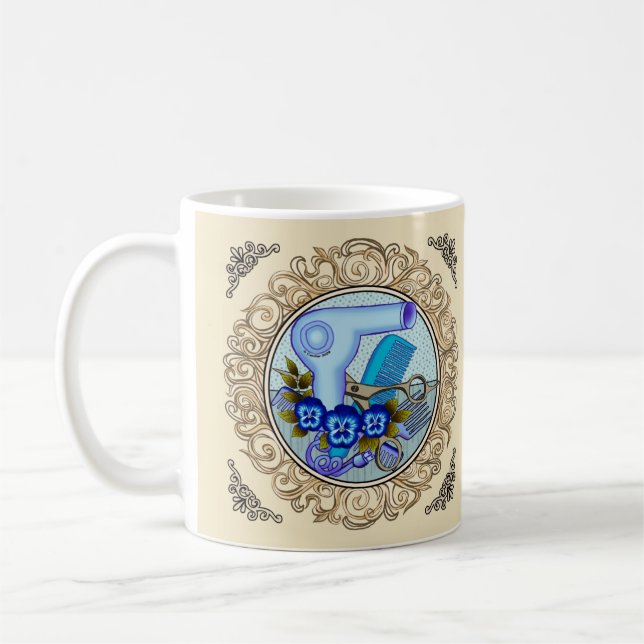 Café Caneca de Beleza Fancy Blue Pansy (Esquerda)