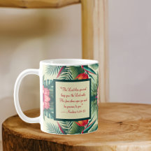 Caneca de Bênção Matinal dos Trópicos Brilhantes