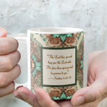 Caneca de Bênção Matinal Tradicional Chique