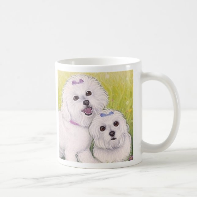 Café Caneca de Bichon Frise (Direita)