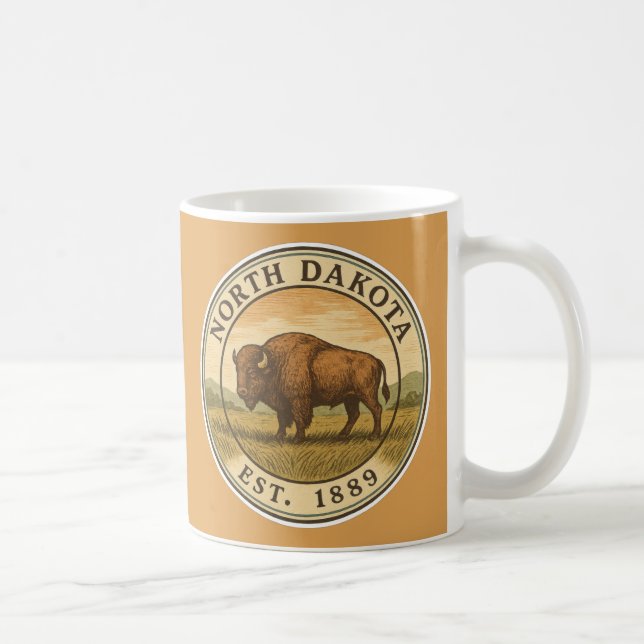 Café Caneca de Bisonte de Dakota do Norte (Direita)