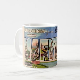 Café Caneca de Boas-Vindas Retro Baltimore Maryland