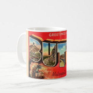 Café Caneca de Boas-Vindas Retro Butte Montana