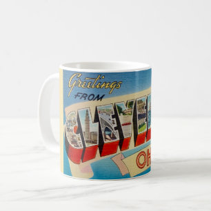 Café Caneca de Boas-Vindas Retro Cleveland Ohio
