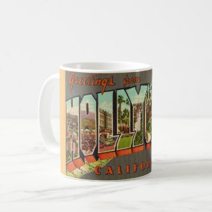 Café Caneca de Boas-Vindas Retro Hollywood CA