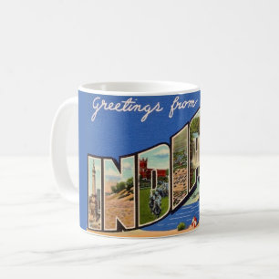 Café Caneca de Boas-Vindas Retro Indiana