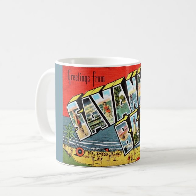 Café Caneca de Boas-Vindas Savannah Beach Geórgia 2 (Frente Esquerda)