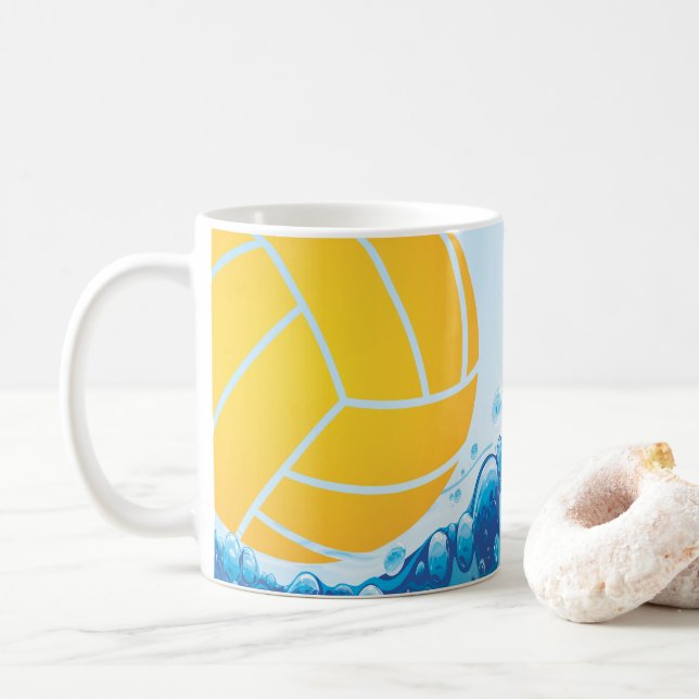 Café Caneca de Bola Aquática (Com Donut)