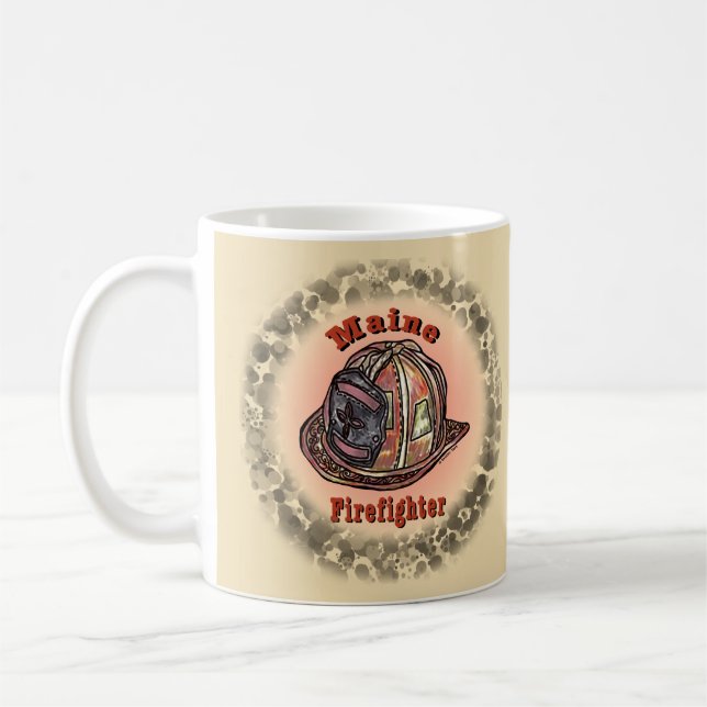 Café caneca de Bombeiro do Maine  (Esquerda)