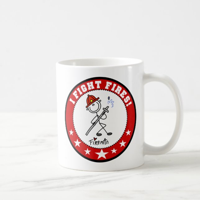 Café Caneca de Bombeiro Eu Combato Incêndios (Direita)
