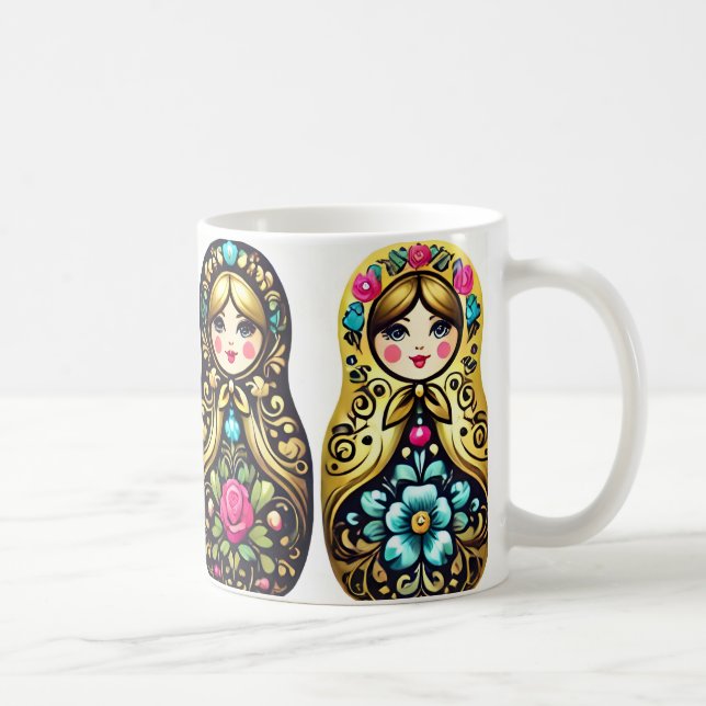 Café Caneca de boneca russa - 4 bonecas de ninho (Direita)