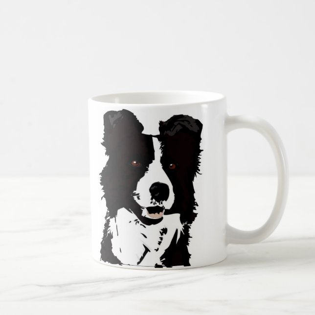 Café Caneca de border collie 11oz - (Direita)