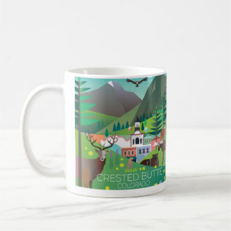 Café Caneca de Botão Crestada