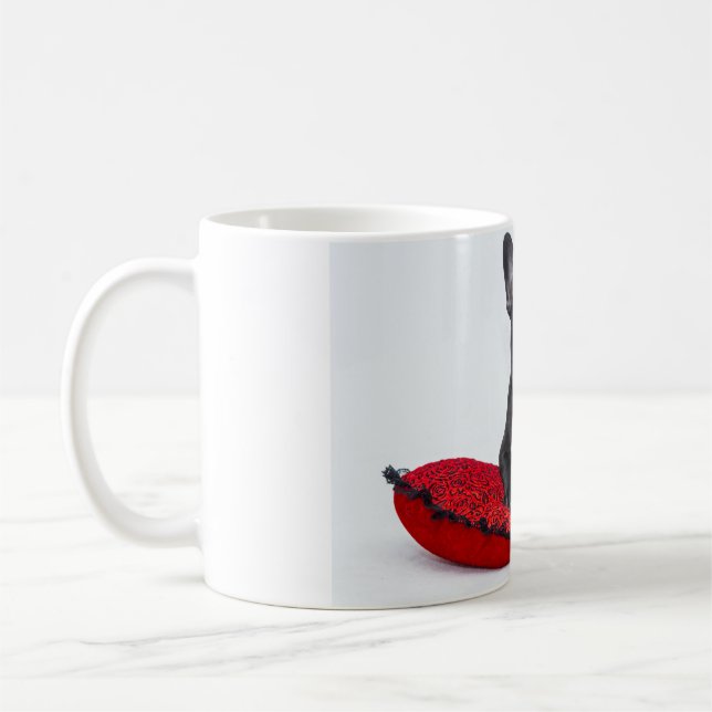 Café caneca de buldogue francesa (Esquerda)
