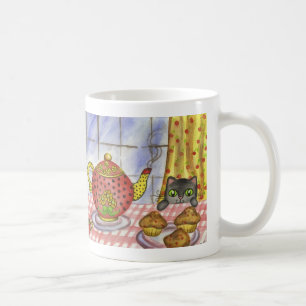 Café Caneca de bule de gato