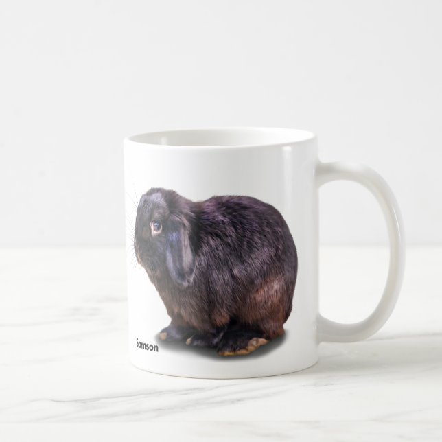 Café Caneca de BunnyLuv que caracteriza Samson (Direita)