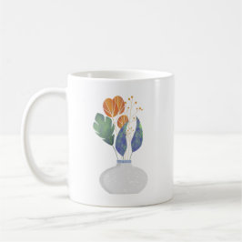 Café Caneca de Buquê Minimalista