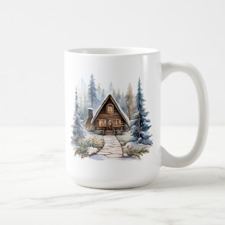 Café Caneca de Cabana de Inverno