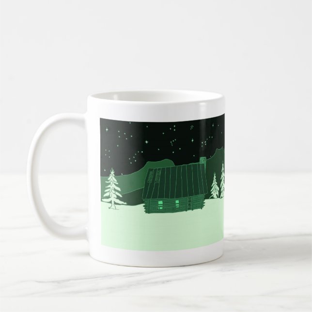Café Caneca de Cabana na Montanha (Esquerda)