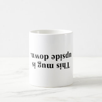 Café Caneca de cabeça para baixo