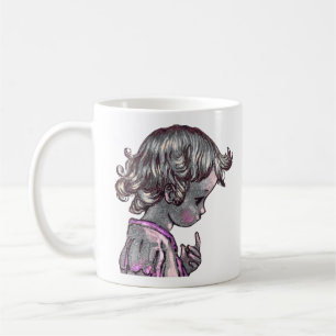Café Caneca de Cabelo Curvo