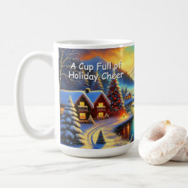 Café Caneca de Cabine de Natal com Nome Personalizado