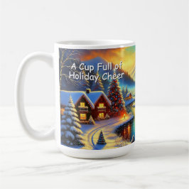 Café Caneca de Cabine de Natal com Nome Personalizado