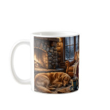 Caneca de Cabine do Retriever Dourado de Luxo