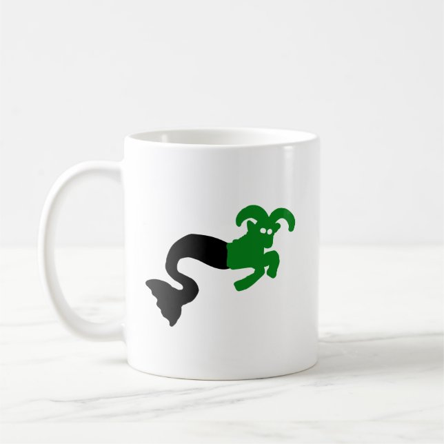 Café Caneca de Cabra do Mar • Emblema de Silhueta Marca (Esquerda)