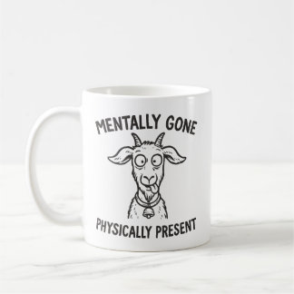 Café Caneca de Cabra Engraçada Mentalmente Ausente Fisi