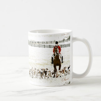 Café caneca de caça à raposa