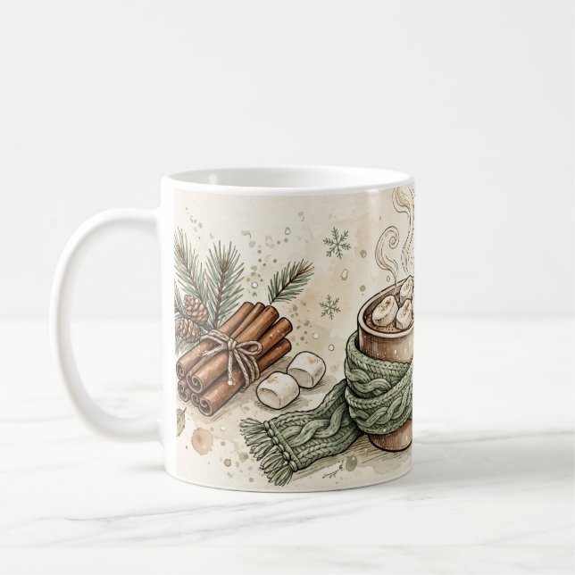 Café Caneca de Cacau Aconchegante (Esquerda)