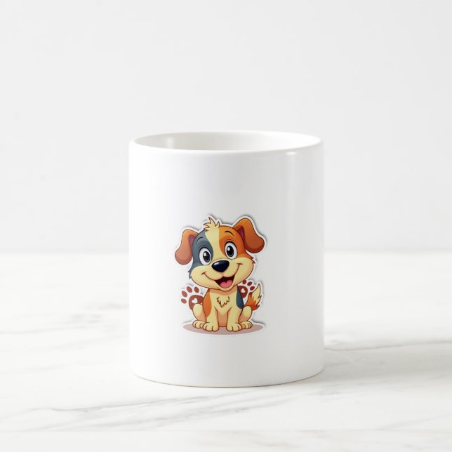 Café Caneca de Cachorro Fofo e Divertido Presente Incrí (Centro)