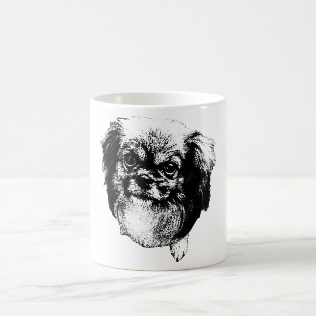 Café Caneca de Cachorro Spaniel Tibetano – Retrato em E (Centro)