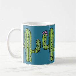 Café Caneca de cacto alto e picante