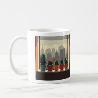 Café Caneca de cacto do jardineiro da cidade