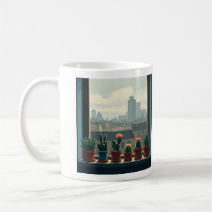 Café Caneca de cacto do jardineiro da cidade