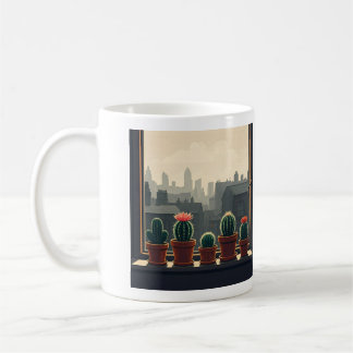 Café Caneca de cacto do jardineiro da cidade