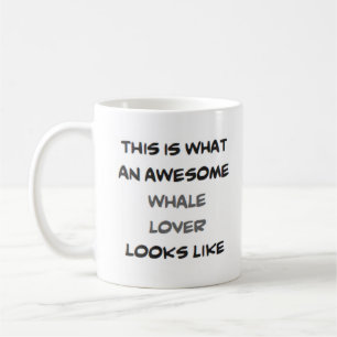 Café caneca de café, amante da baleia