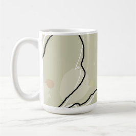 Café Caneca de Café/Chocolate Quente Flores Abstratas