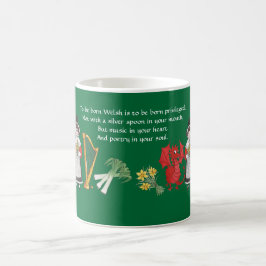 Café Caneca de café: Emblemas e citações de Galês
