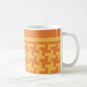 Café Caneca de café, verificação alaranjada de