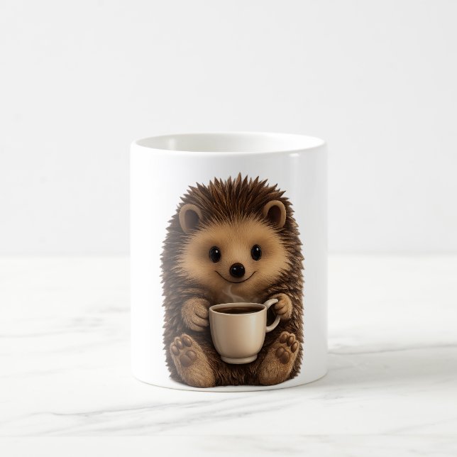 Café Caneca de Caféouriço Fofo - Animais Divertidos  (Centro)