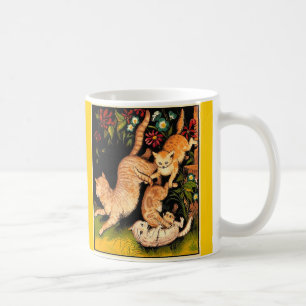 Café Caneca de caída dos gatos (vintage)
