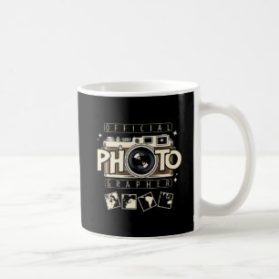 Café Caneca de Câmera Vintage Fotógrafo Oficial Retro